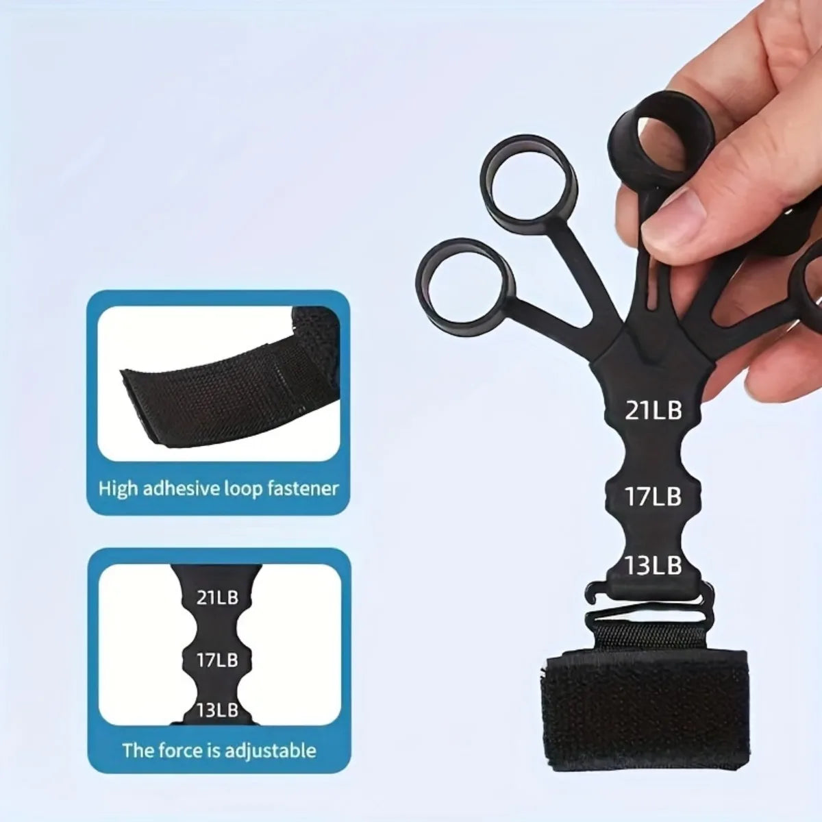 ProGrip Finger & Wrist Strength Trainer – Adjustable Resistance Hand & Finger Band Kit 💪✋