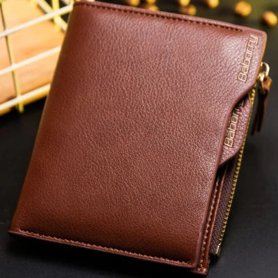 RFID Theft-Protect Coin Bag – Men’s Zipper Wallet & Money Purse with Anti-Theft Design