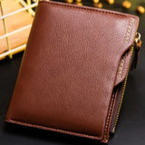 RFID Theft-Protect Coin Bag – Men’s Zipper Wallet & Money Purse with Anti-Theft Design