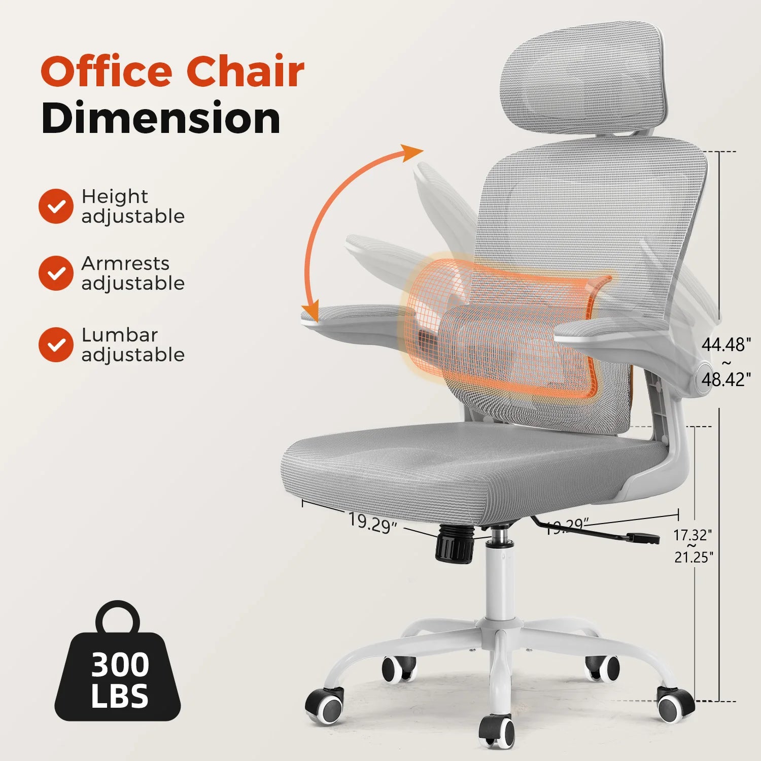 💺 Comhoma Ergonomic Office Chair – Executive Desk Chair with 3D Headrest & Flip-Up Armrests for Home & Office Comfort