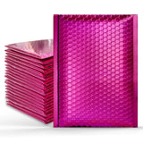 50 Pack Shiny Pink Poly Bubble Mailers – 6.12″×9.5″ Padded Envelopes for Shipping, Packaging & Mailing