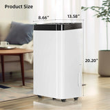 AIRPLUS 19-Pint (DOE) / 70-Pint Max Capacity Dehumidifier – Auto Shut-Off, Auto/Manual Drain Option for Home Humidity Control