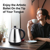 Stainless Steel Electric Gooseneck Kettle with Coffee Dripper – Pour-Over Kettle with Temperature Control & LED Display