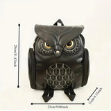 2025 Women’s PU Leather Owl Backpack – Stylish Fashion Bag for Girls & Ladies | Trendy Casual Daypack