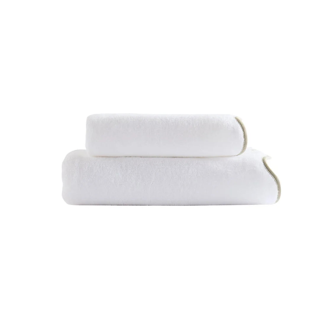 Scalloped Edge Cotton Bath Towels – Soft, Quick-Drying & Absorbent Towel Set