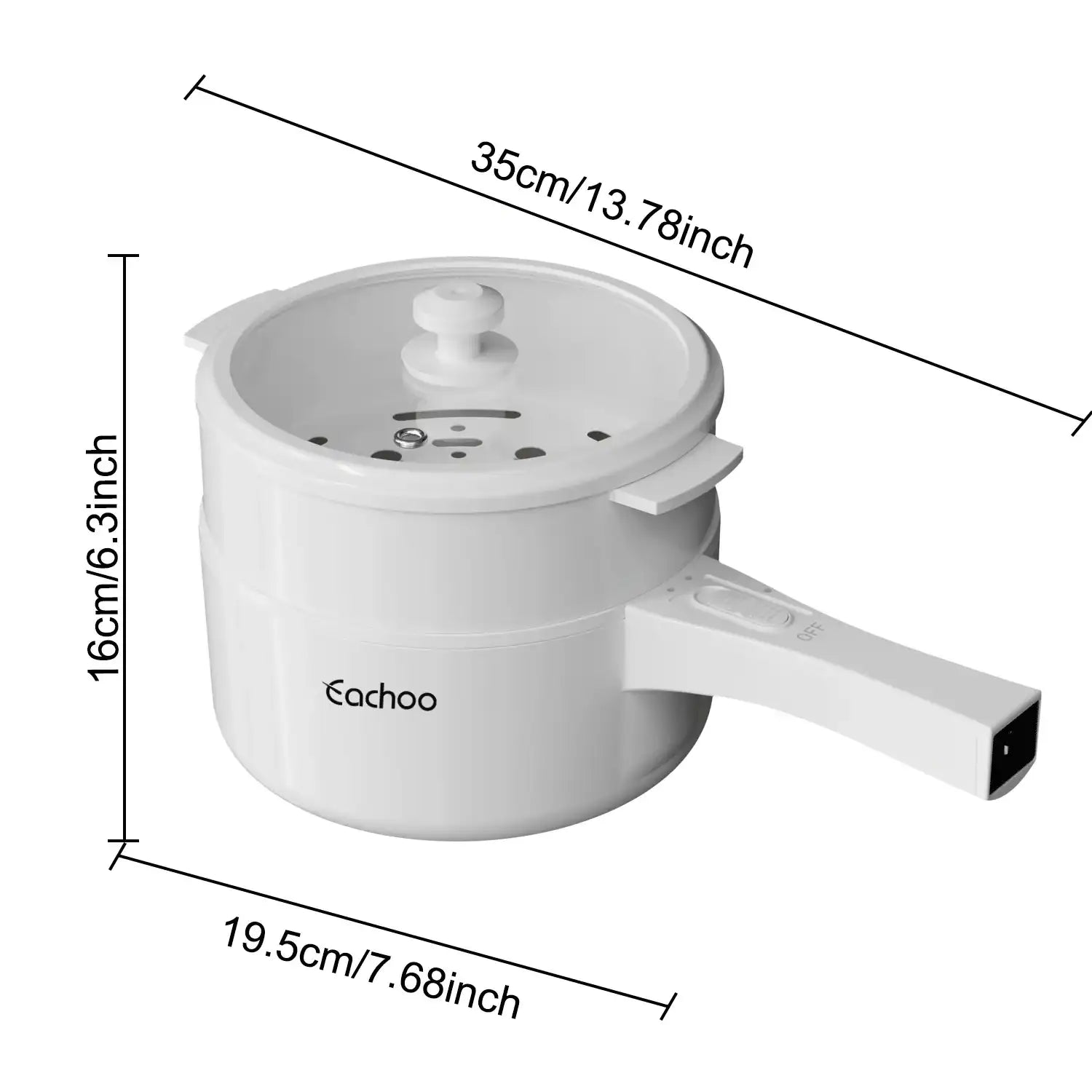 Multifunction Electric Hot Pot 1.5 L – Non-Stick Fryer & Steamer Pan with Power Adjustment for Steak, Soup & Noodles