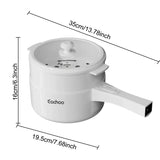 Multifunction Electric Hot Pot 1.5 L – Non-Stick Fryer & Steamer Pan with Power Adjustment for Steak, Soup & Noodles