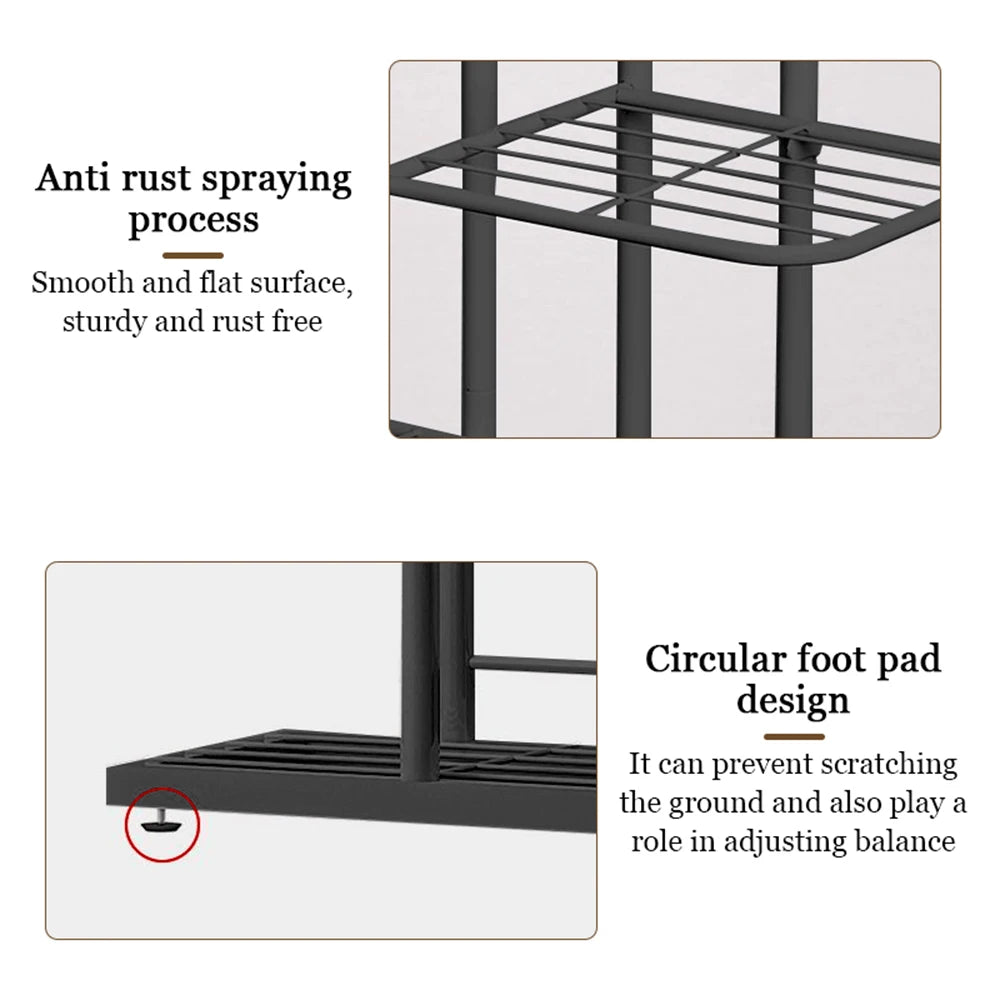 Multi-Purpose Wall-Mounted Storage Rack & Holder – No Drill Organizer for Kitchen, Bathroom & Bedroom