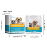 50-Piece Pet Dental Care Finger Wipes – Gentle Oral Care for Dogs & Cats