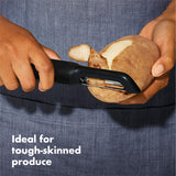 Ergonomic Swivel Vegetable Peeler with Non-Slip Handle & Stainless Steel Blades