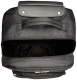 Rockland 17” Rolling Backpack with Double Wheels, Telescopic Handle & Organizer Pockets (Black)
