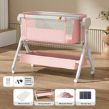 Elele Nova 3‑in‑1 Electric Bassinet & Co‑Sleeper – Portable Rocking Cradle, Bedside Sleeper & Travel Crib for Newborns