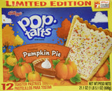 Kellogg’s Pop-Tarts Pumpkin Pie – Limited Edition Toaster Pastries (3 Boxes, 12 Pastries Each)