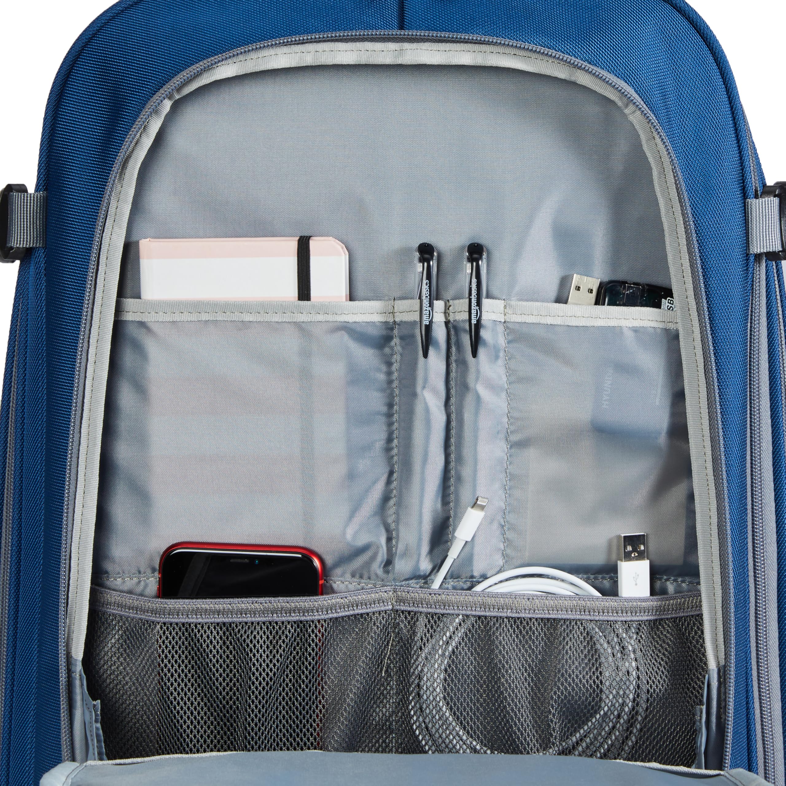 Amazon Basics 40L Expandable Travel Backpack – Carry On Laptop Backpack with Dual Carry Design