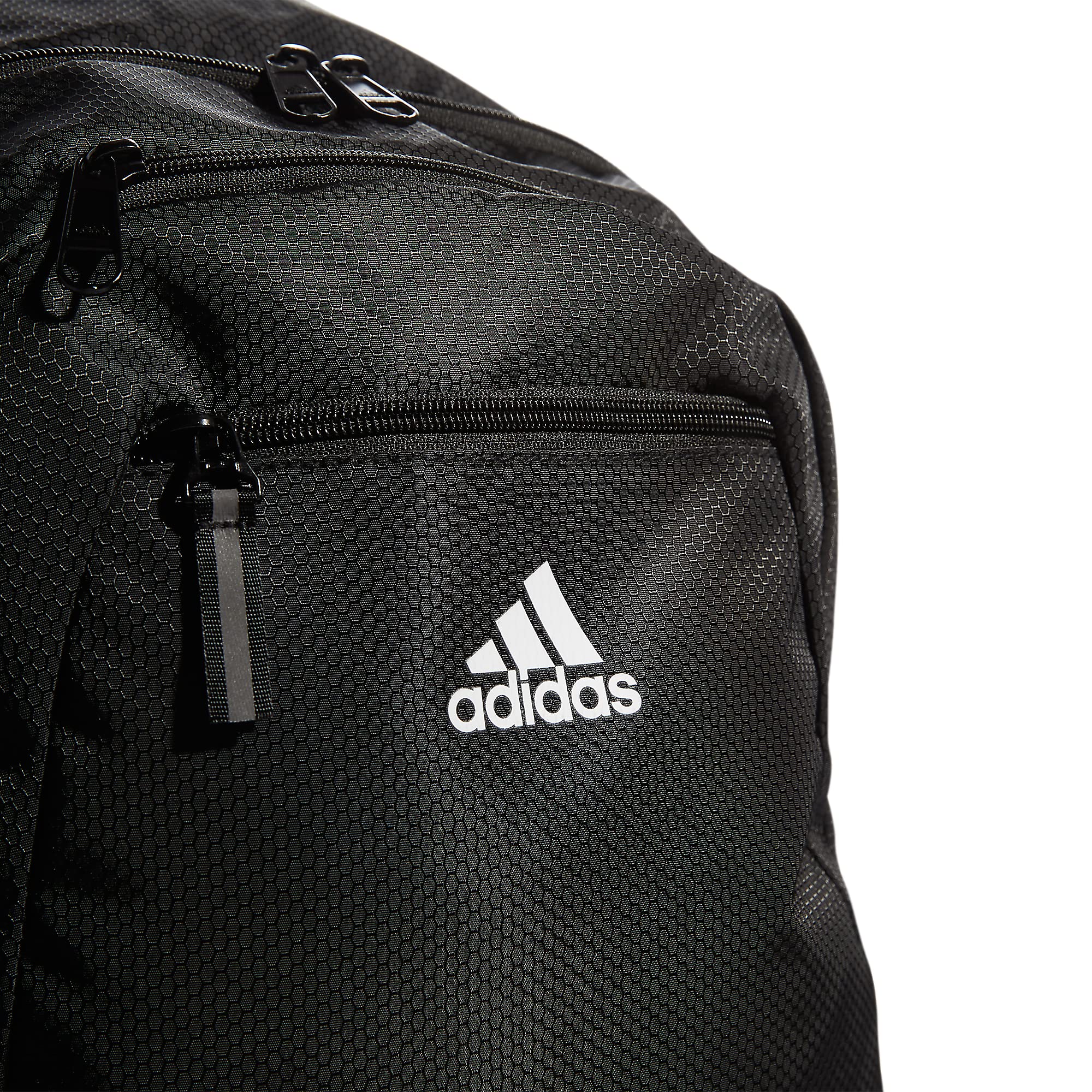 adidas Unisex Foundation Backpack – Large Durable Laptop Backpack for Travel, School & Gym (Black/White)