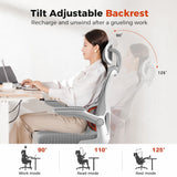 💺 Comhoma Ergonomic Office Chair – Executive Desk Chair with 3D Headrest & Flip-Up Armrests for Home & Office Comfort