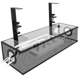Under-Desk Cable Management Tray – Clamp-Mount Wire Organizer Box for Desk Cord Control