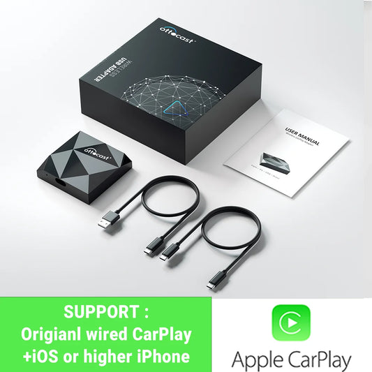 Ottocast U2-Air wireless CarPlay adapter – Bluetooth USB dongle activator for Audi, Toyota, Volkswagen & factory-wired CarPlay cars