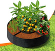 12-Pack 12 in Round Garden Grow Bags with Handles – 4-Grid Vegetable & Flower Planting Bed