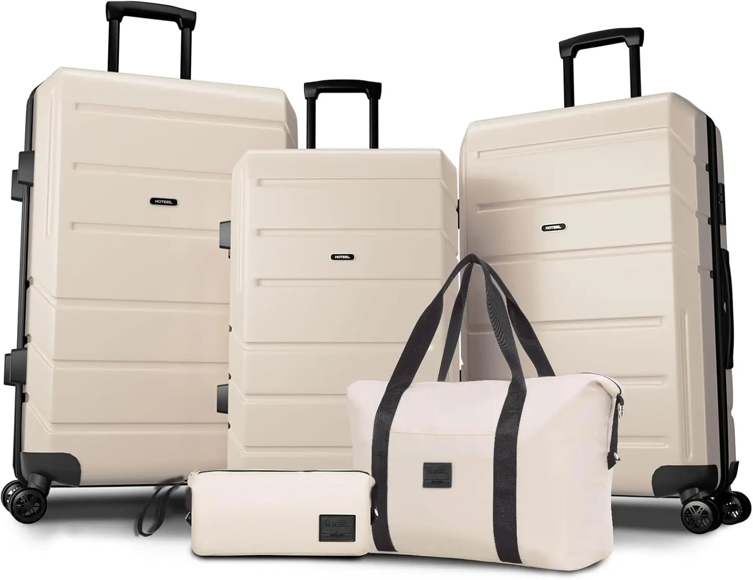 5-Piece ABS+PC Hardshell Luggage Set – Carry-On & Checked Suitcases with Spinner Wheels and TSA Locks for Business & Plane Travel