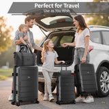 5-Piece ABS+PC Hardshell Luggage Set – Carry-On & Checked Suitcases with Spinner Wheels and TSA Locks for Business & Plane Travel