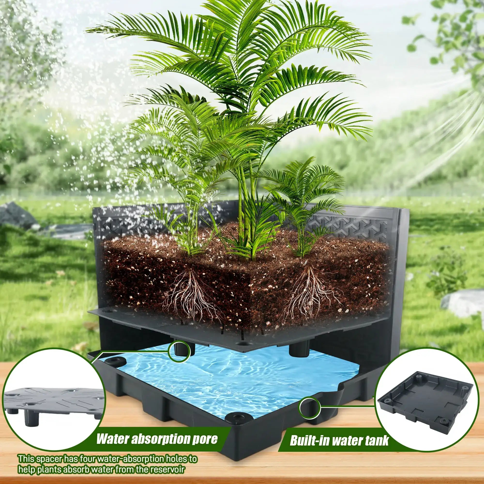 2-Piece Self-Watering Tomato Planter Box with Trellis & Climbing Cage – Indoor / Outdoor Garden Grow Kit 🍅🌿