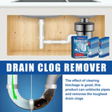 Jakehoe 25 g × 12 Bathroom Sink & Drain Cleaner Powder – High-Power Grease & Hair Clog Remover