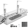 Under-Desk Cable Management Tray – Clamp-Mount Wire Organizer Box for Desk Cord Control