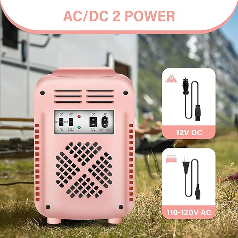 iPower Mini 4L Portable Refrigerator – 6-Can Capacity, Compact Insulated Cooler for Bedroom, Dorm & Office 🥶🏠