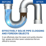 Jakehoe 25 g × 12 Bathroom Sink & Drain Cleaner Powder – High-Power Grease & Hair Clog Remover