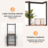 2-Tier Wall-Mounted Towel Storage Rack – Space-Saving Bathroom & Bedroom Organizer