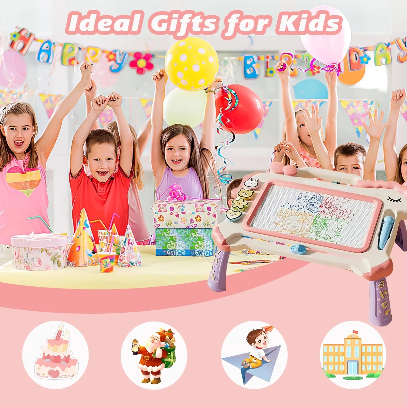 500 ml Strawberry-Shaped Bento Lunch Box – 2-Layer Cute Food Container for Kids & School