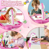 Unicorn Projection Drawing Board – Kids Art & Puzzle Toy with Music & Tracing for Ages 3+
