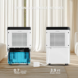 AIRPLUS 19-Pint (DOE) / 70-Pint Max Capacity Dehumidifier – Auto Shut-Off, Auto/Manual Drain Option for Home Humidity Control