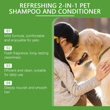 Yegbong 2-in-1 Pet Shampoo & Conditioner – 100ML Cat & Dog Bath Formula, Odor Eliminating, Anti-Itch & Smooth Hair Care