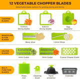 13-in-1 Multifunctional Vegetable Chopper with Container – Slicer, Dicer & Onion Chopper for Quick Meal Prep 🥕🧅