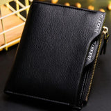 RFID Theft-Protect Coin Bag – Men’s Zipper Wallet & Money Purse with Anti-Theft Design