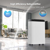 AIRPLUS 19-Pint (DOE) / 70-Pint Max Capacity Dehumidifier – Auto Shut-Off, Auto/Manual Drain Option for Home Humidity Control