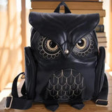 2025 Women’s PU Leather Owl Backpack – Stylish Fashion Bag for Girls & Ladies | Trendy Casual Daypack