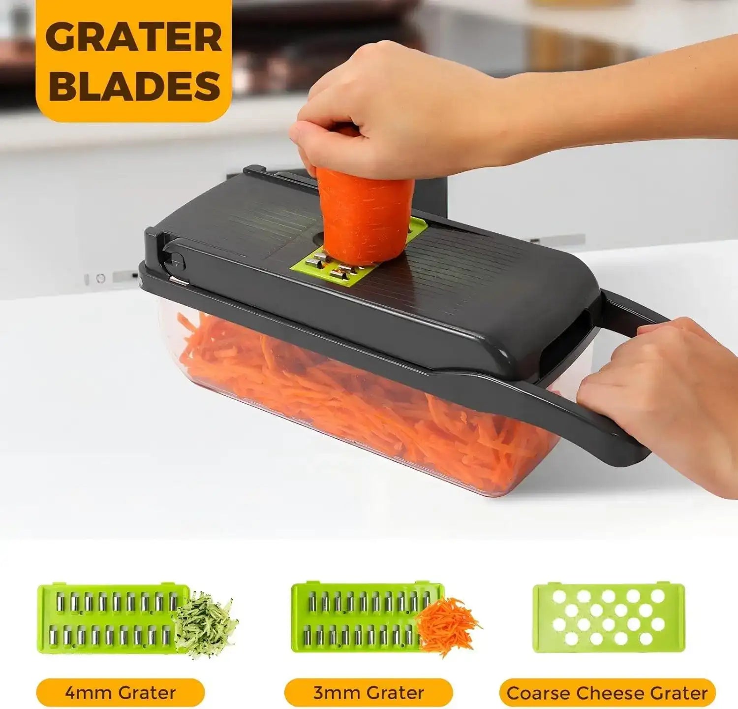 13-in-1 Multifunctional Vegetable Chopper with Container – Slicer, Dicer & Onion Chopper for Quick Meal Prep 🥕🧅