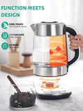 Cachoo 1.7 L Electric Glass Kettle with Temperature Control & Removable Infuser