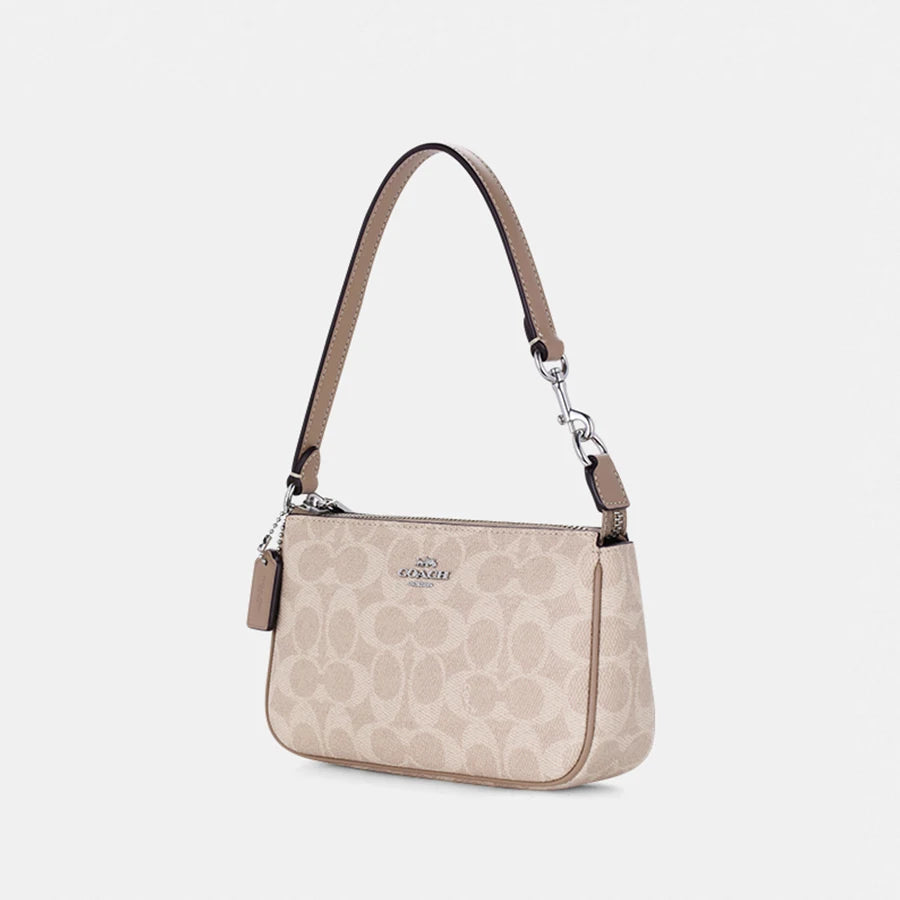 Coach Nolita 19 Shoulder Bag – Compact Signature Canvas Mini Handbag for Women