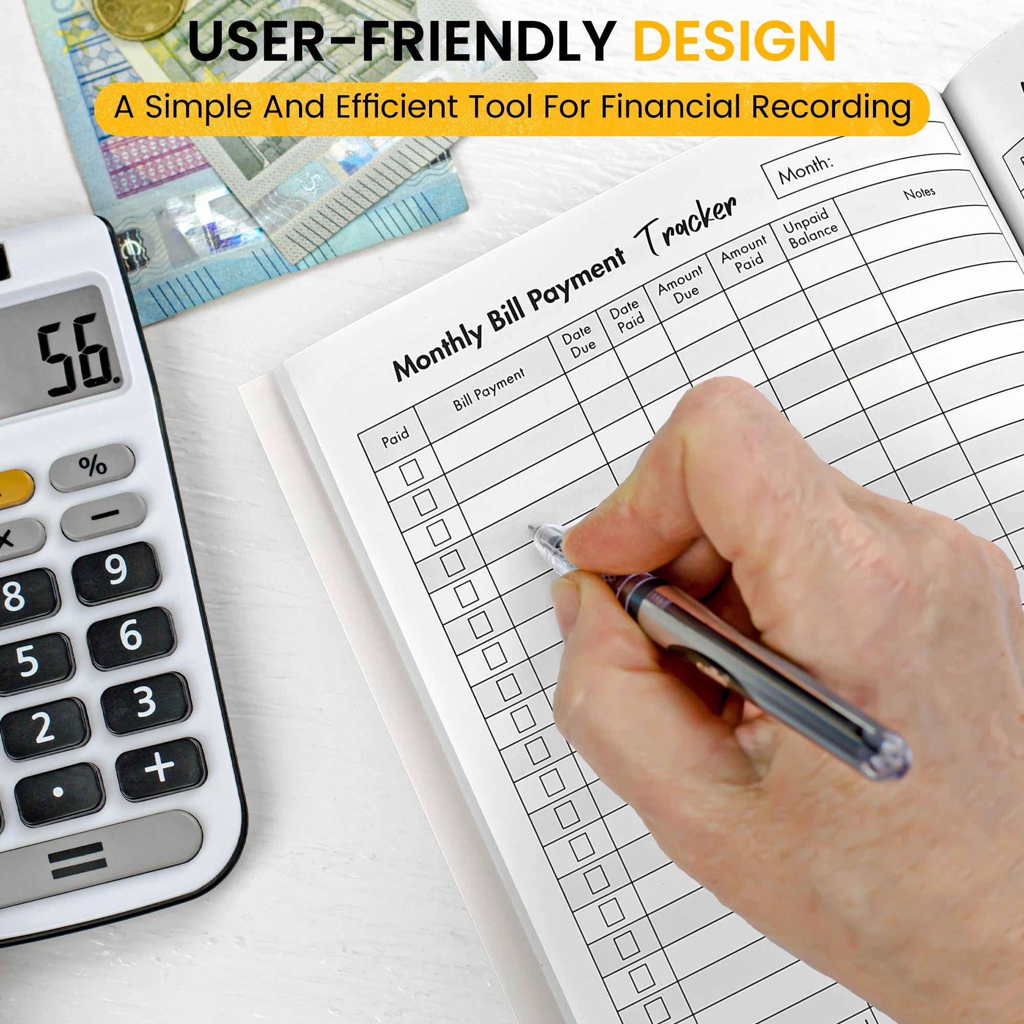 Bill Tracker & Budget Planner – 100-Page Monthly Expense Organizer for Smart Financial Management 💰