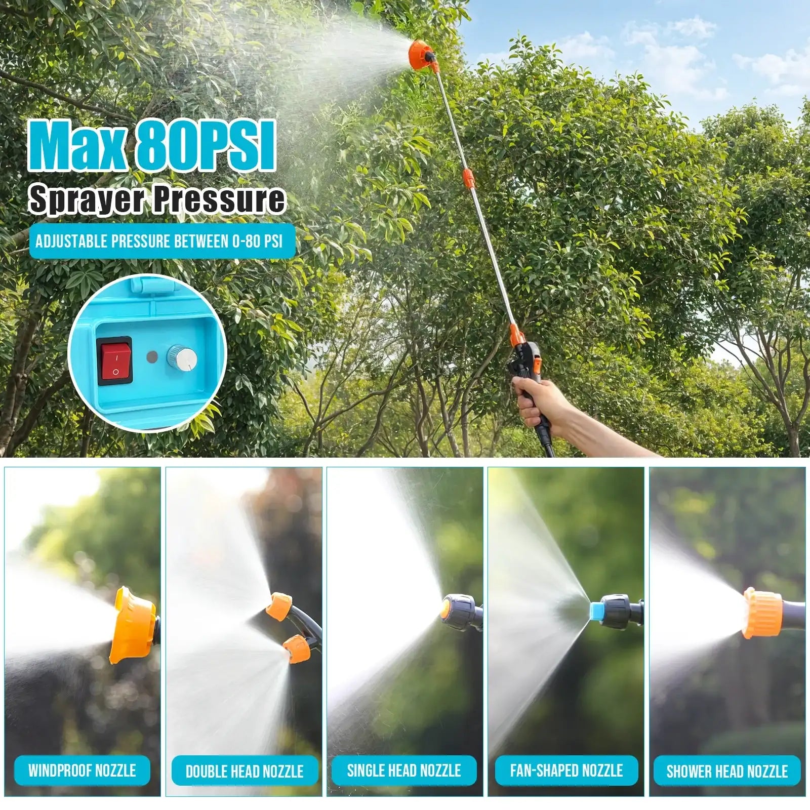 Electric 12 L Battery Backpack Sprayer – Multi-Function Garden & Agriculture Sprayer