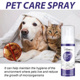 Yegbong Pet Wound Care Spray – 60ml Healing Spray for Cats & Dogs, Anti-Itch, Skin Repair & Odor Removal Treatment