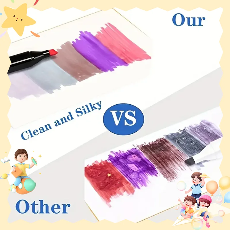 168-Color Dual-Ended Alcohol Marker Set – Permanent Brush & Fine Tip for Sketching, Drawing & Creative Notes 🎨