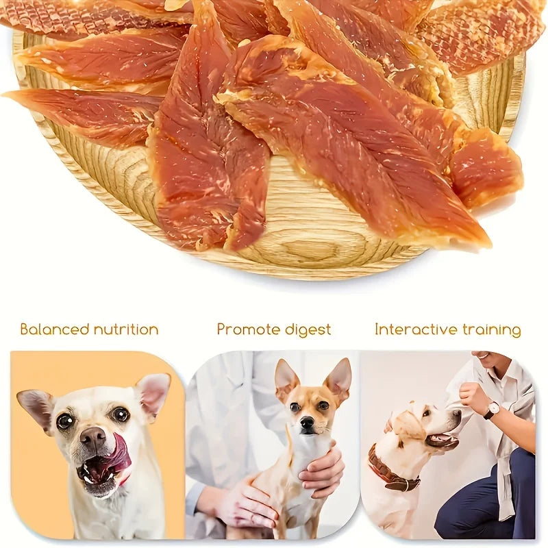 Chicken Dog Treats – Natural, High-Protein & Easily Digestible Snacks for All Breeds (100g / 500g Packs)
