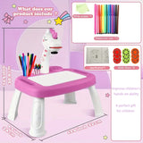 Unicorn Projection Drawing Board – Kids Art & Puzzle Toy with Music & Tracing for Ages 3+