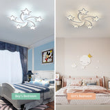 Dimmable LED Ceiling Lamp – 30W Modern Star-Shaped Light with 3 Color Modes (3000K–6500K) for Living Room ✨💡