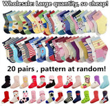 20-Pairs Baby Socks Bundle – Wholesale Cotton Socks for Infant Boys & Girls, Bulk Toddler Kids’ Essentials Set